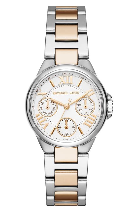 michael kors mini camille watch two tone|Michael Kors Mini Camille Women's Watch, Stainless Steel .